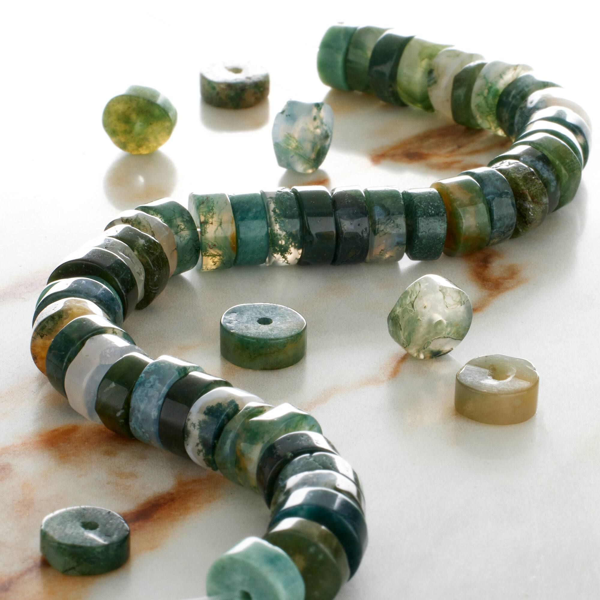 12 Pack: Fancy Jasper Heishi Beads by Bead Landing™